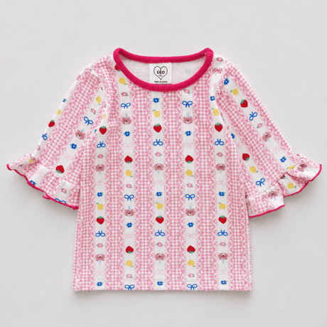 ueo/50. bear fril T-shirt S-XL
