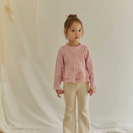 melikey/56. two two fril cardigan JS-JM