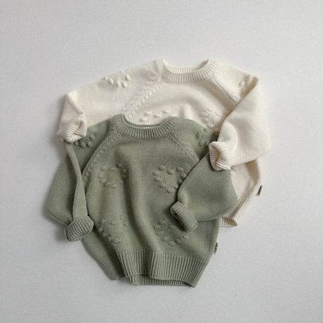 minirobe/3. Love eyelet knitwear   S-XL