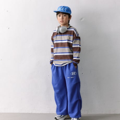 nicetomeetyou/40. border multi T-shirt JS-JL