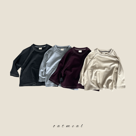 oatmeal/17. stitch raglan  XS-XL