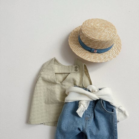 minirobe/48. denim straw hat FREE