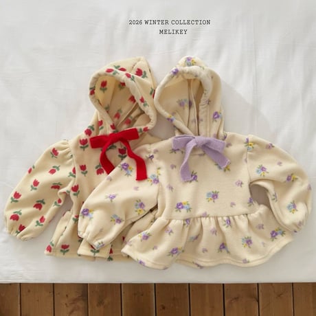 melikey/36. flower fril T hood JS-JM