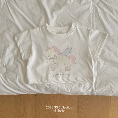 ninibello/27. apple pony crop T-shirt XS-XL