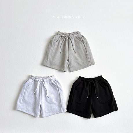 vividi/44. autumn pin tuck half pants JS-JM