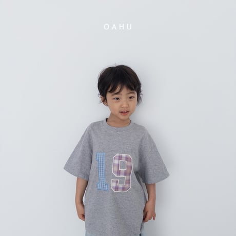oahu/47. check patch T-shirt JS-JXL