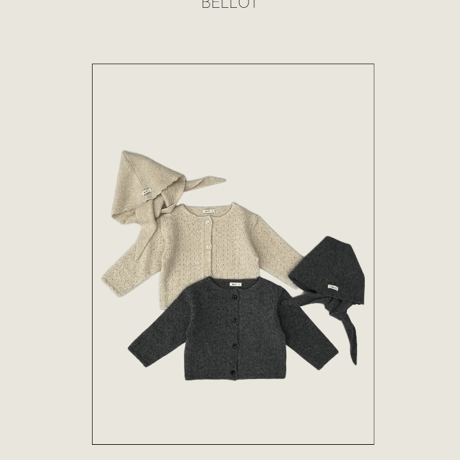 bellot/13. bird cardigan XS-2XL