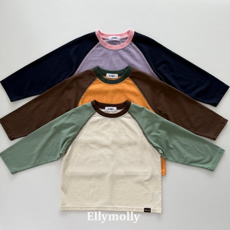 ellymolly/134. color Block reglan T-shirt 13-19