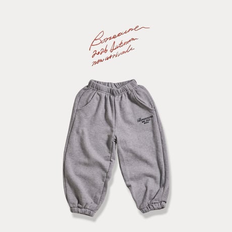 boneoune/34. est embroidery jogger pants XS-XL