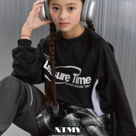 nicetomeetyou/7. ( jersey ) time two color T-shirt S-XL