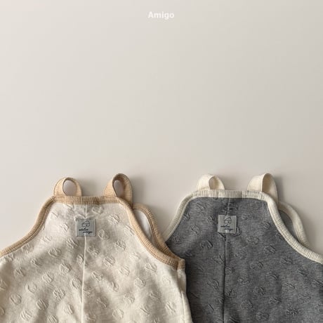 amigo/46. embo dot overalls  XS-XL