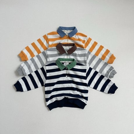 digreen/34. striped collar mtm? S-2XL
