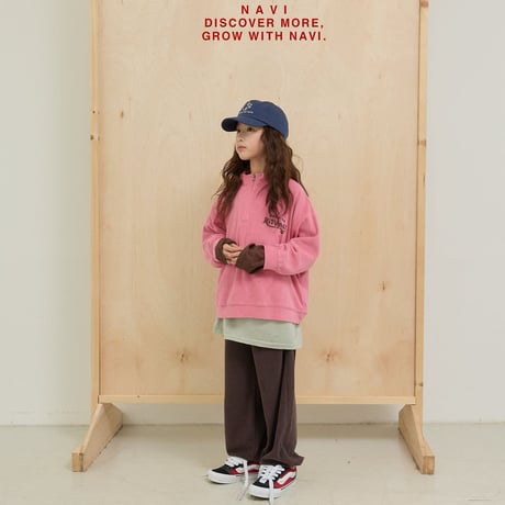 navi/57. morning half zipup T-shirt 2XL-JL