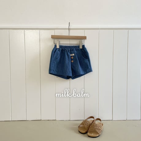 milkbalm/32. roy denim half pants XS-XL