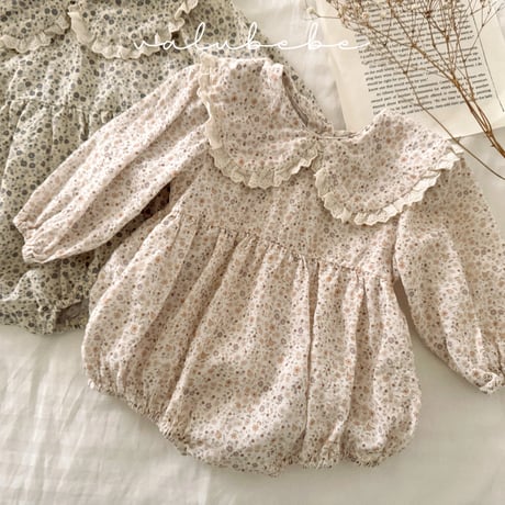 valubebe/15. gran flower collar suit 6M-18M