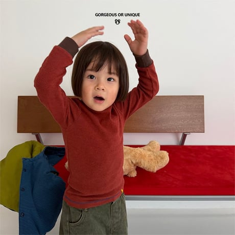 gou/72. block T-shirt JS(8-9Y)-JL(10-11Y)