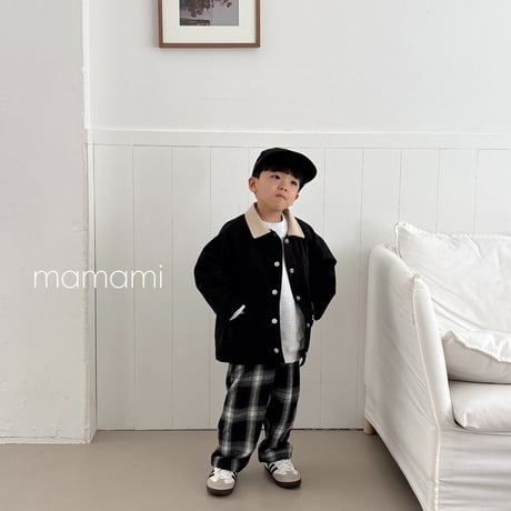 mamami/35. mono check P  XS-XL