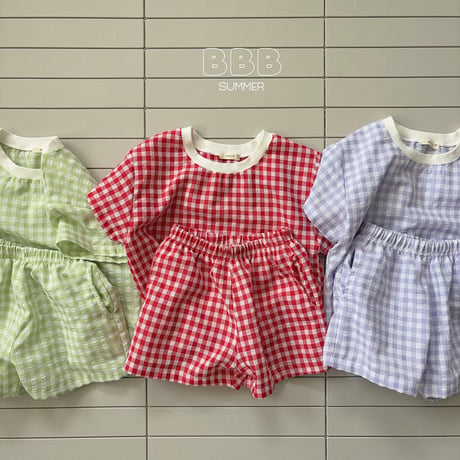 bellabambina/61. ( plan ) check two color set XS-XL