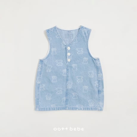 oottbebe/69. bear one-piece XS(1-2Y)-XL(6-7Y)