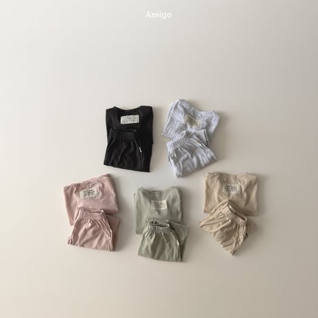amigo/8. cotton updown set XS-XL