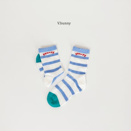 vbunny/79. baseball socks set M(130-150)-XL(180-210)