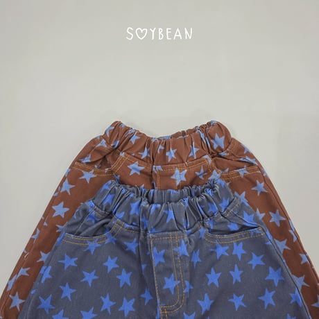 soybean/73. plan ) star bermuda pants XS-XL