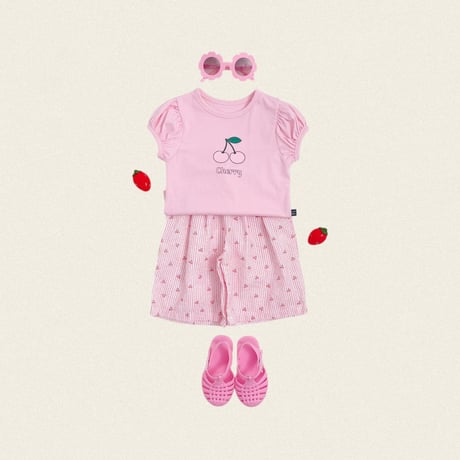 oottbebe/79. cherry puff T-shirt XS(1-2Y)-XL(6-7Y)