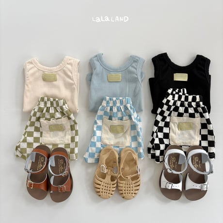 lalaland/4. checker board half pants XS-XL