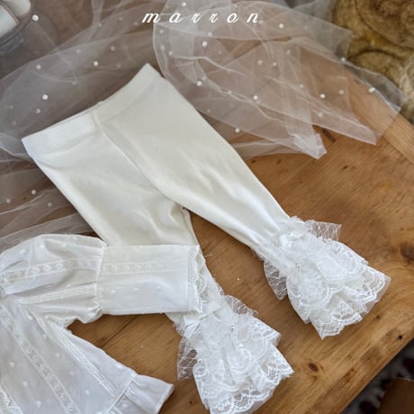 marron/59. lace kangkang leggings XS-L