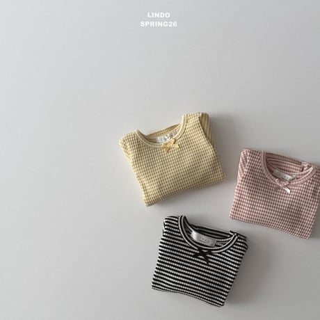 lindo/65. mini ribbon T-shirt XS-XL
