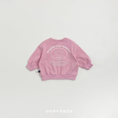 oottbebe/46. moment ( kids ) man-to-man XS(1-2Y)-XL(6-7Y)