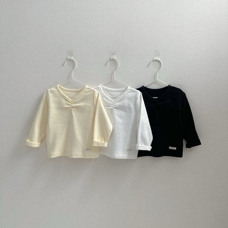 atomeme/1. Lily Shirring T S-XL