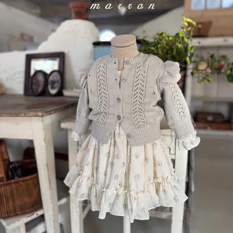 marron/45. airin knit cardigan XS-L