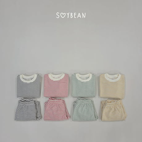 soybean/82. plan ) stripe updown set JS-JM