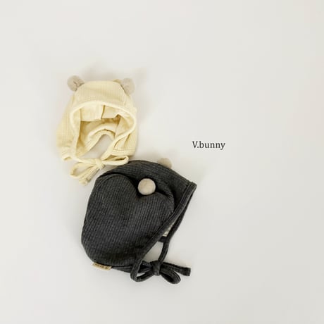 vbunny/59. pompom bonnet hat FREE(43-47CM)