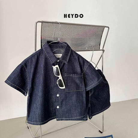 heydo/56. half t denim shirt JS-JL