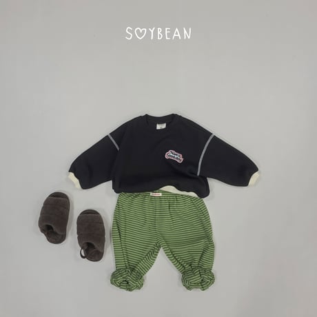 soybean/36. plan ) stripe bullon jogger XS-XL