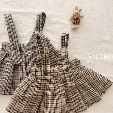 valubebe/83. check pleated skirt 6M-S