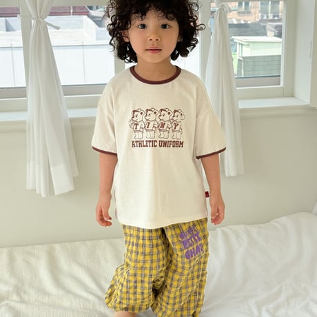 tinyhiker/25. bear check jogger pants XS-XL