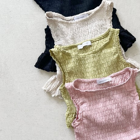 urbanrabbit/104. Crease Frill Sleeveless XS-XL