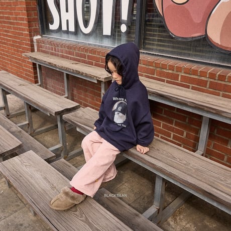 blackbean/43. beanie hood T-shirt S-XL