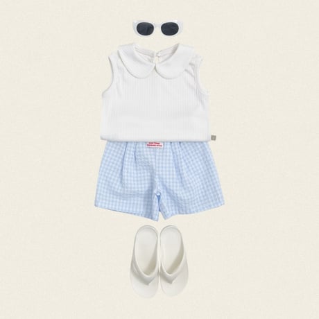oottbebe/72. baguette check pants XS(1-2Y)-XL(6-7Y)