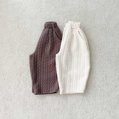 urbanrabbit/34. Cable Quilted Pants XS-XL
