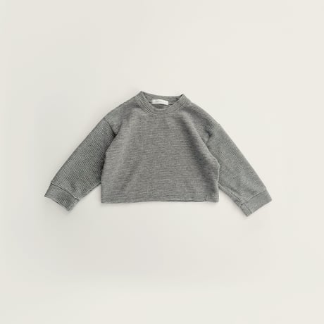 fromi/52. waffle semmi crop T-shirt JS-JL