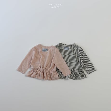 lindo/73. dangara shirring T-shirt XS-XL