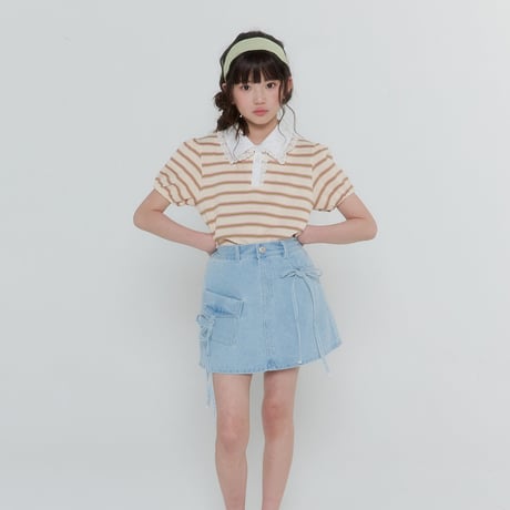 forkchips/60. rolly pop shirts collar T-shirt JS-JXL