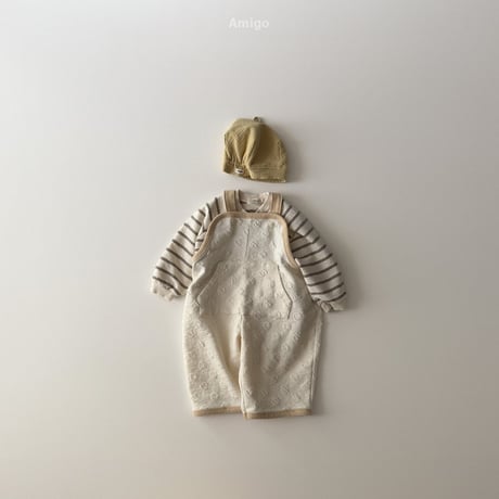 amigo/46. embo dot overalls  XS-XL