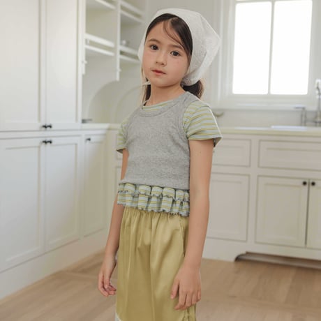 urbanrabbit/22. Stripe Frill Tee XS-XL