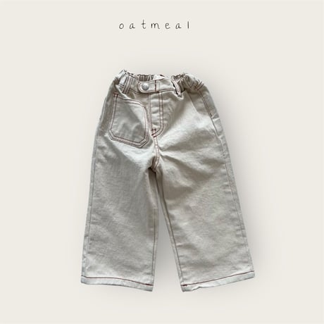 oatmeal/7. kids pocket pants XS-XL