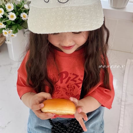 poisson/7. miky pizza T-shirt S-XL
